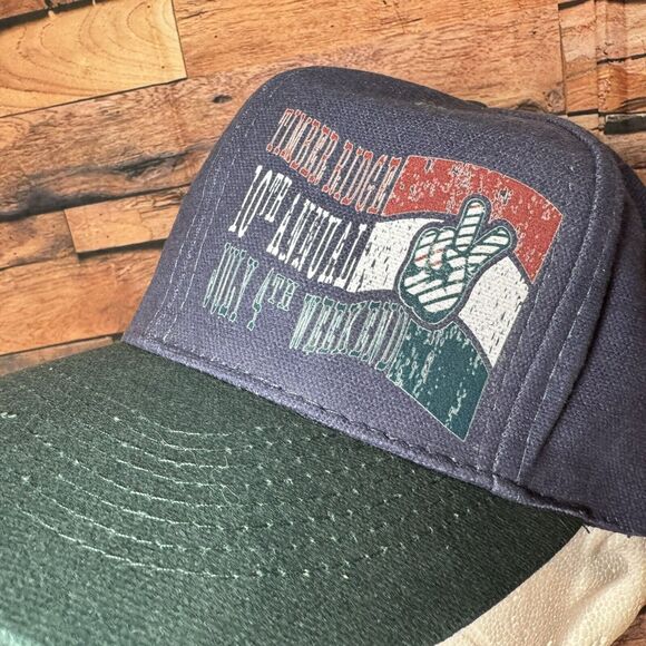 Timber Ridge 10th Annual July 4th Weekend Hat Cap Strapback Blue Pickle Boutique - Picture 6 of 8